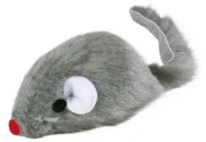 Trixie іграшка для котів миша хутра сіра 5см