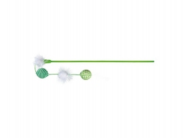 Trixie Іграшка паличка з тканинними м'ячиками, 45см