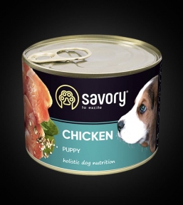 Savory All breeds Puppy з куркою 200г