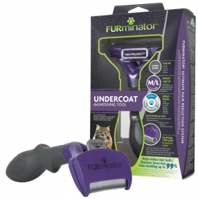 FURminator NEW Фурмінатор для кішок з довгою шерстю L
