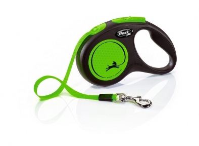 Flexi NEW Neon Tape S 5m, стрічка, 15kg зелена