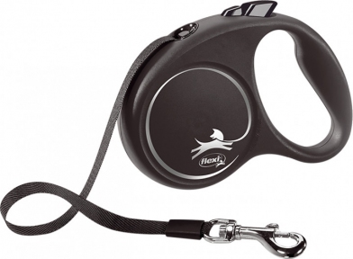 Flexi Black Design 5m, стрічка, сірий S 15kg
