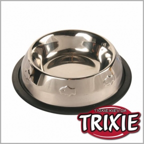 Trixie Миска Be Nordic нержав.сталь/гума 0.2л/15м,чорний/бронза