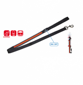 Croci Повідець світиться. LED .USB 2.5*120см(помаранчевий)