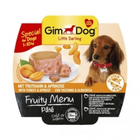 Gim Dog Frulty Menu LD паштет с индейкой и абрикосом 100г, 1+1 Акция