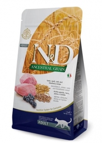 Farmina Cat N&DLowGrain Lamb&Blueberry adylt 1.5kg