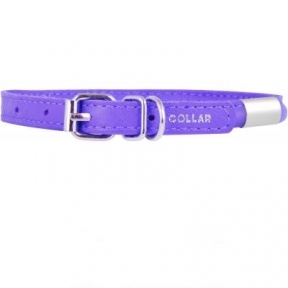Collar Glamour нашийник круглий з адресником 6мм дл.17-20 (фіолетовий)