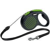 Flexi ColorStyle 5m, трос, зелений горошок, до 20kg, M