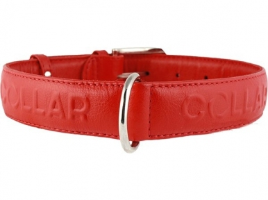 Collar Glamour нашийник без прикрас L 35мм 46-60см Червоний