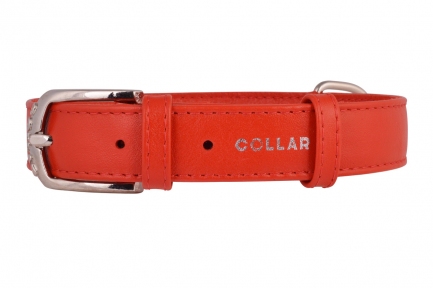 Collar Glamour нашийник без прикрас XS 9мм 18-21см червоний