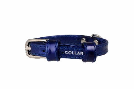 Collar Brilliance нашийник без прикрас синій 9мм/18-21см