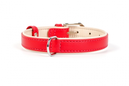 Collar Brilliance нашийник без прикрас червоний 12мм/21-29см