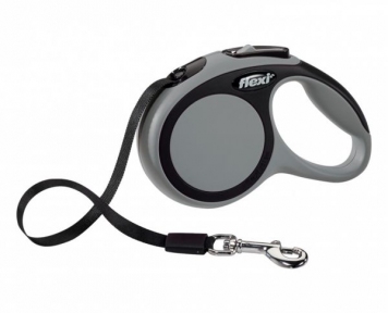 Flexi New Comfort 5m 25kg М стрічка, сіра