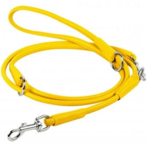 Collar WAUDOG GLAMOUR повідець-перестібка, круглий, діаметр 6мм, дл. 122, 142, 183см, жовта