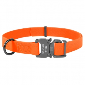 Collar WAUDOG Waterproof нашийник водостійкий, пряжка-фастекс, (ш - 20мм, дл - 25-50мм), помаранчеви