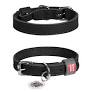Collar WAUDOG Clasic нашийникдля собак зі шкіри та бавовни L ( ш - 25мм, дл - 38-49мм)чорній