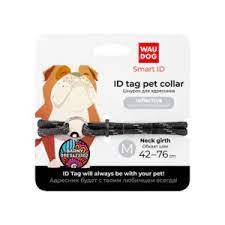 Collar WauDog Smart ID шнурок М  діаметр 4мм довжина 42-76см чорний