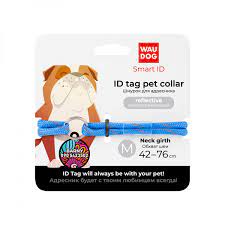 Collar WauDog Smart ID шнурок S  діаметр 4мм довжина 25-45см синій