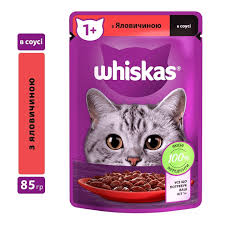 Whiskas Мур-р-М'яско 85g Яловичина у соусі