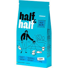 Half&Half сухий корм для цуценят усіх порід, з яловичиною, 12кг