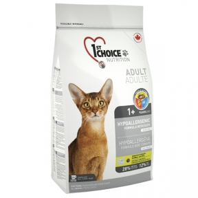 1st Choice Hypoallergenic 1+ Adult ГІПОАЛЕРГЕННИЙ З КАЧКОЮ КАРТОШКОЮ корм для котів 2.72kg