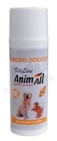 Animal VetLine  Salmon Oil PRO лососева оліва для котів та собак 100мл.