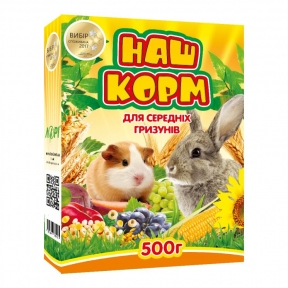 Наш Корм для середніх гризунів 500г