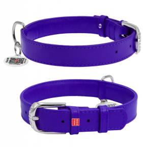 Collar Glamour нашийник без прикрас S 20мм 30-39см фіолетовий