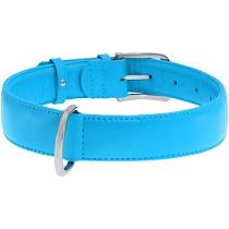 Collar Glamour нашийник без прикрас M 25мм 38-49см блакитний