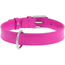 Collar Glamour нашийник без прикрас M 25мм 38-49см рожевий