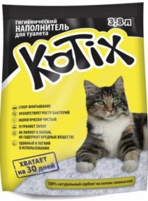 Kotix силікагелевий наповнювач для котів 3,8 л