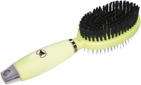 Croci Glam Gel Гребінець-щітка 2в1, силіконова ручка 7*24,5см