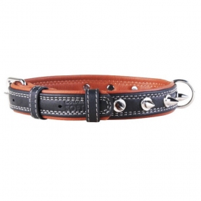  Collar Soft нашийник з шипами чорний верх 20мм/30-39см