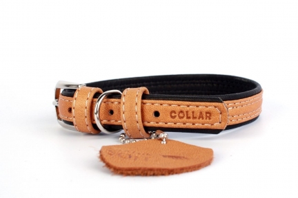 Collar Soft нашийник без прикрас коричневий верх 25мм/38-49см