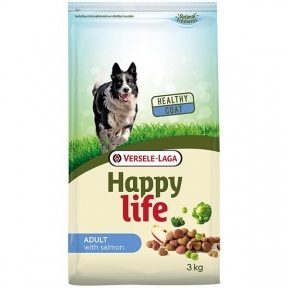 Versele-Laga HappyLIfe Adult with salmon, сухий корм для собак з рибою, 3кг