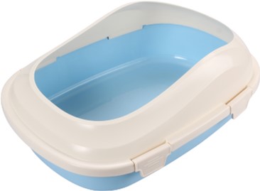 Animall туалет для котів під наповнювач з бортиком, 46*33*16см, блакитний