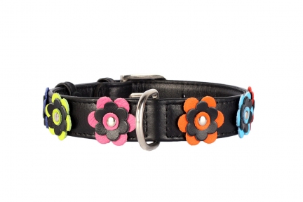 Collar Glamour нашийник з прикрас аплікація чорний 15мм/27-36см