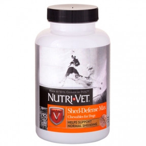 Nutri-Vet Shed Defense вітамінний комплекс для вовни собак, з Омега3, 60 табл.