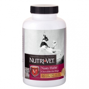 Nutri-Vet Nasty Habit ВІД ПОЇДАННЯ ЕКСКРЕМЕНТІВ добавка для собак та цуценят, 60 табл.