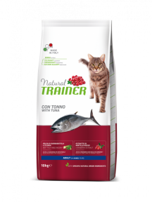  Natural Trainer Adult +1yers with tuna, сухий корм для дорослих котів з тунцем, 10кг