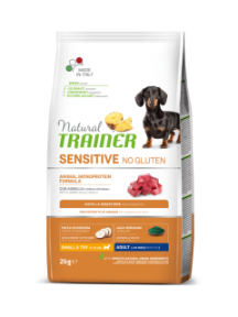 Natural Trainer Small Dog Sensitive No Gluten wirh lamb, сухий корм з ягнятком, 2кг