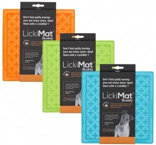 Lickimat Soother Original, інтерактивна годівниця для тварин, бірюзова/помаранчева