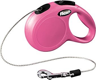  Flexi NEW Classic 3m, трос, рожевий 8kg