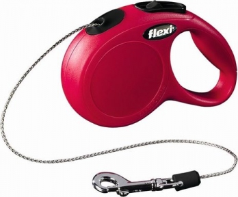  Flexi NEW Classic 5m, трос, червоний 12kg