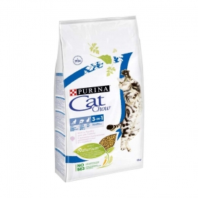 CAT CHOW Feline. 3 в 1. Сух/кот 15кг 