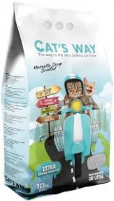 Cat'sWhite Marseille Soap наповнювач для туалету бентонітовий, 5л