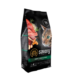 Savory Adult Cat Gourmand Fresh Turkey*Duck 2kg
