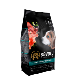 Savory Puppy rich у Fresh Turkey*Chicken 1kg