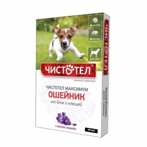  Чистотіл Максимум нашийник для собак від бліх та кліщів 65см чорний