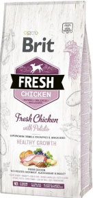 Акція Brit Fresh Holistic Chicken & Potato for puppy, сухий корм для цуценят, курка з картоплею, 2,5